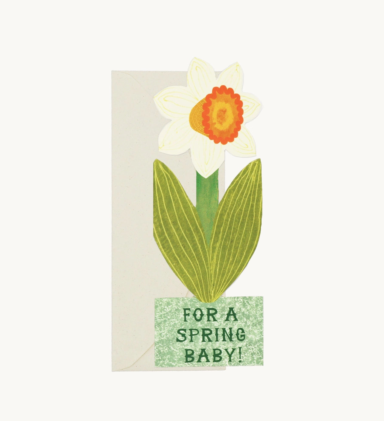 Heliotique Spring Baby Daffodil Card