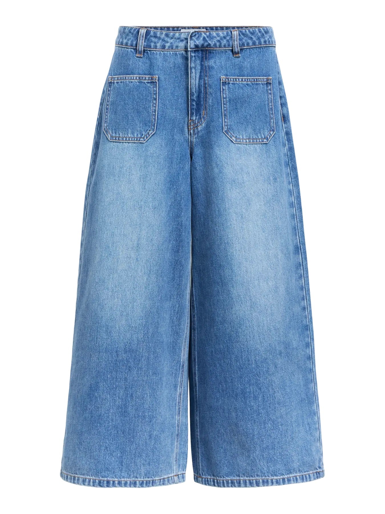 Heliotique Denim Pocket Culotte Jeans