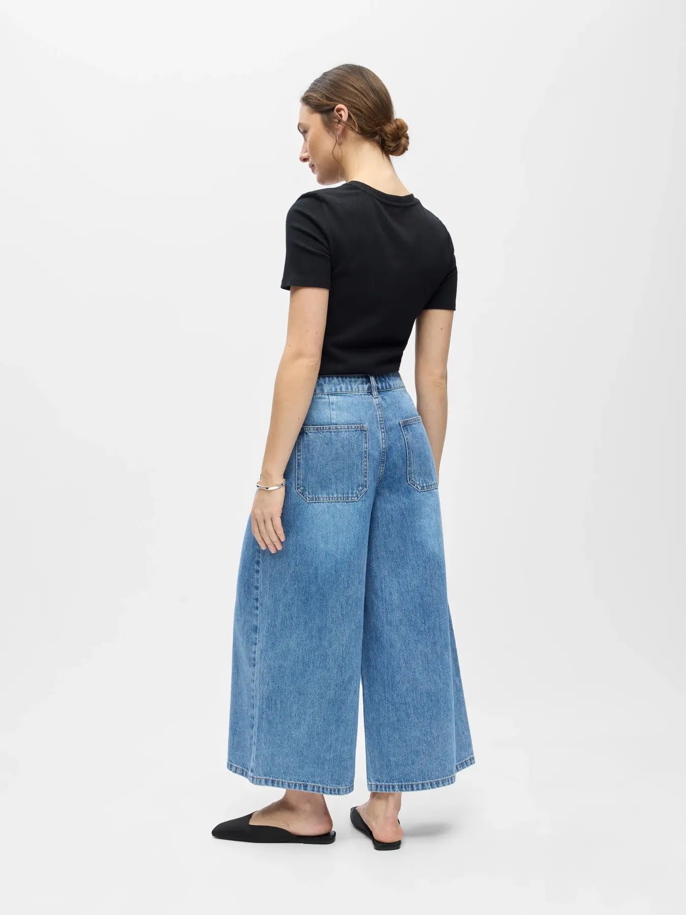 Heliotique Denim Pocket Culotte Jeans
