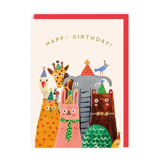 Heliotique Happy Birthday Animals Card