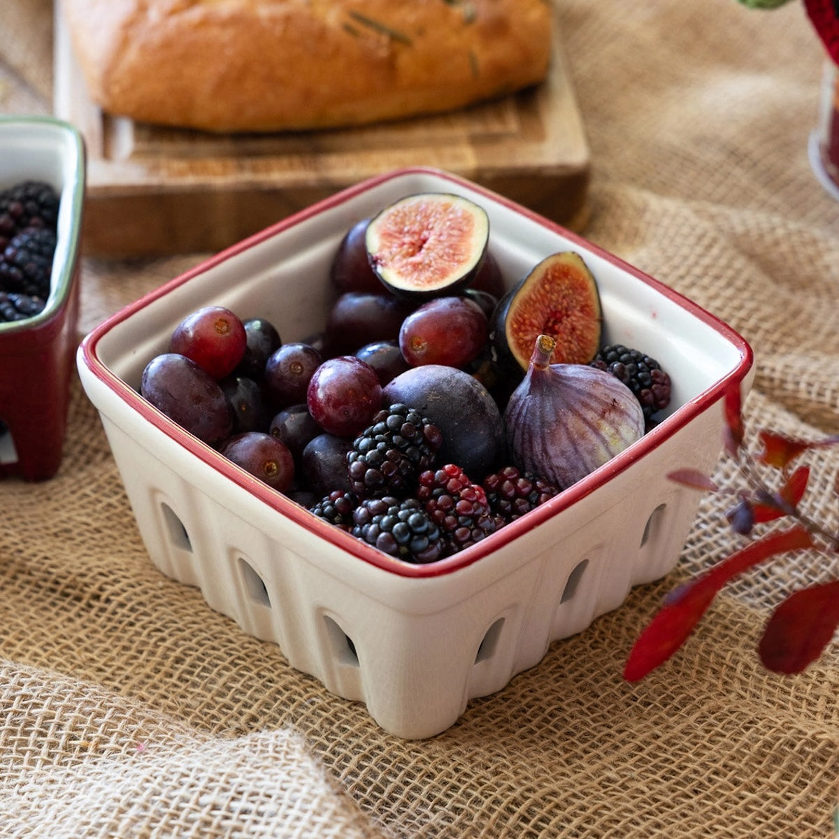 Ceramic Fruit Punnet - Fig