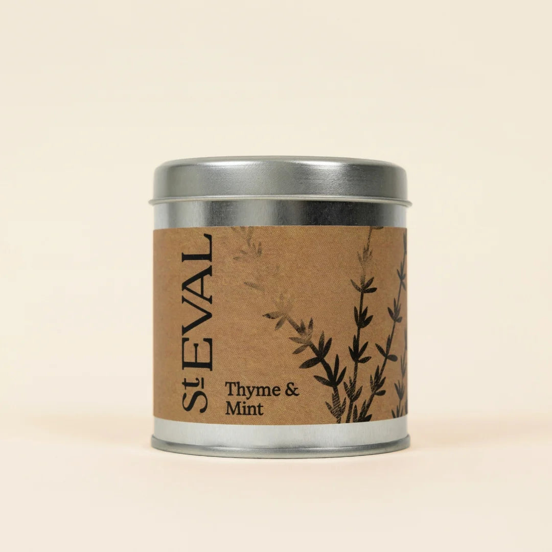 Heliotique | St Eval Thyme & Mint Scented Tin Candle