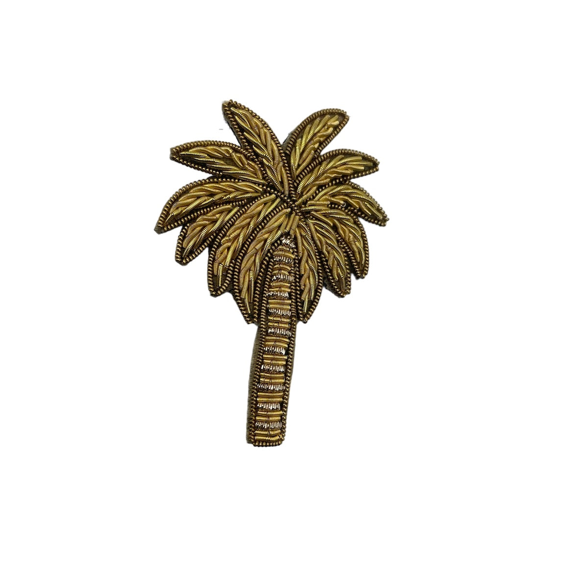 Heliotique | Sixton Leopard Jewellery Travel Pot with Palm Tree Brooch