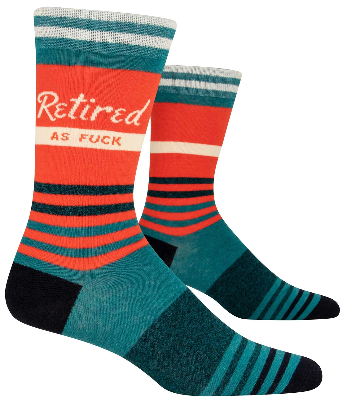 Heliotique | Blue Q 'Retired As Fuck' Men's Socks