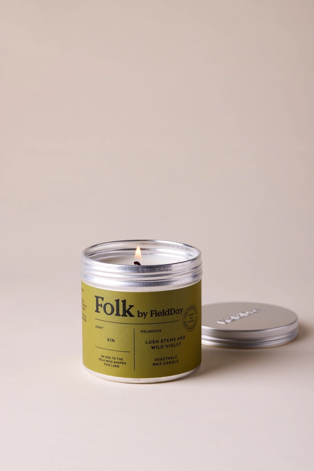 Heliotique Folk Tin Candle - Kin