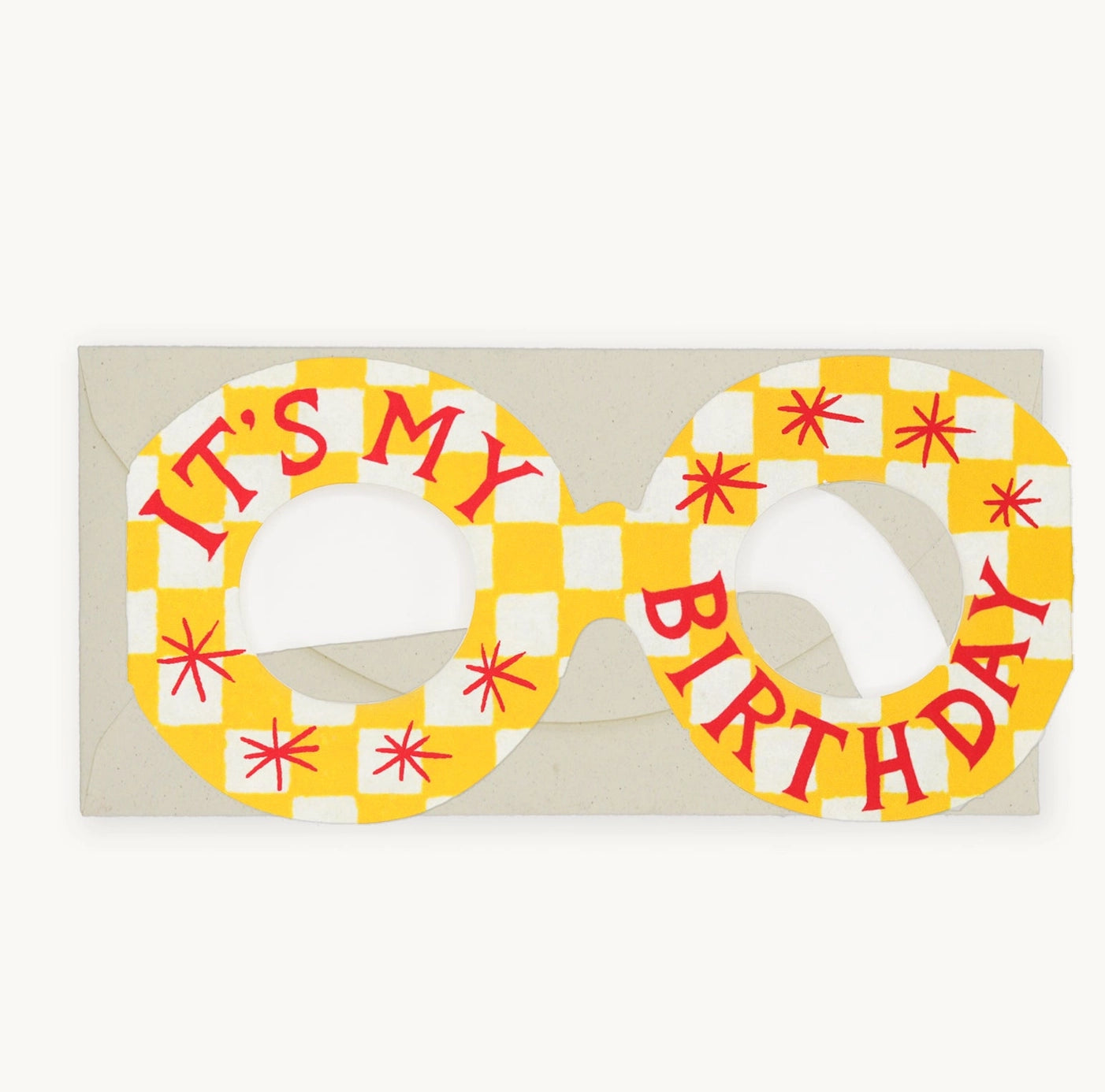 Heliotique Birthday Glasses Card