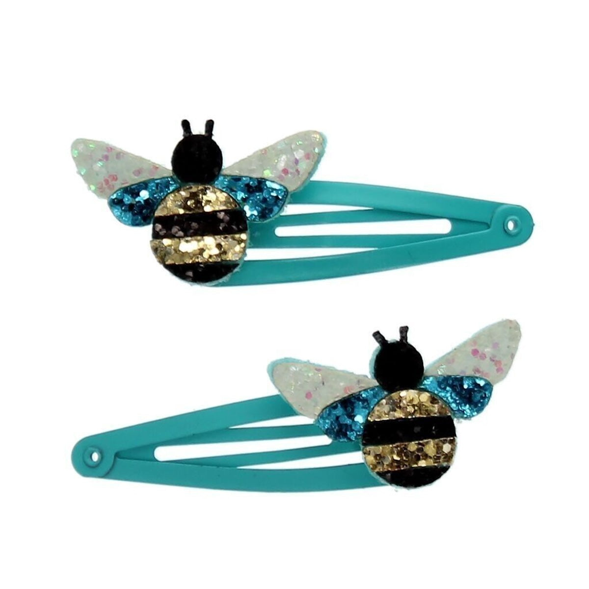 Heliotique Glitter Hair Clips - Bumble Bee