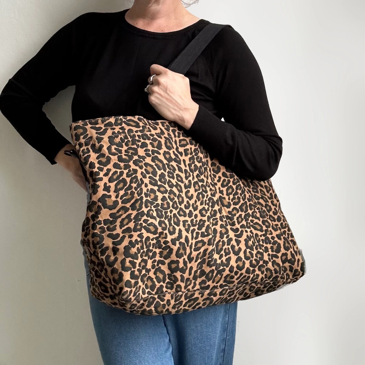 Heliotique Leopard Print Tote Bag - Light Brown