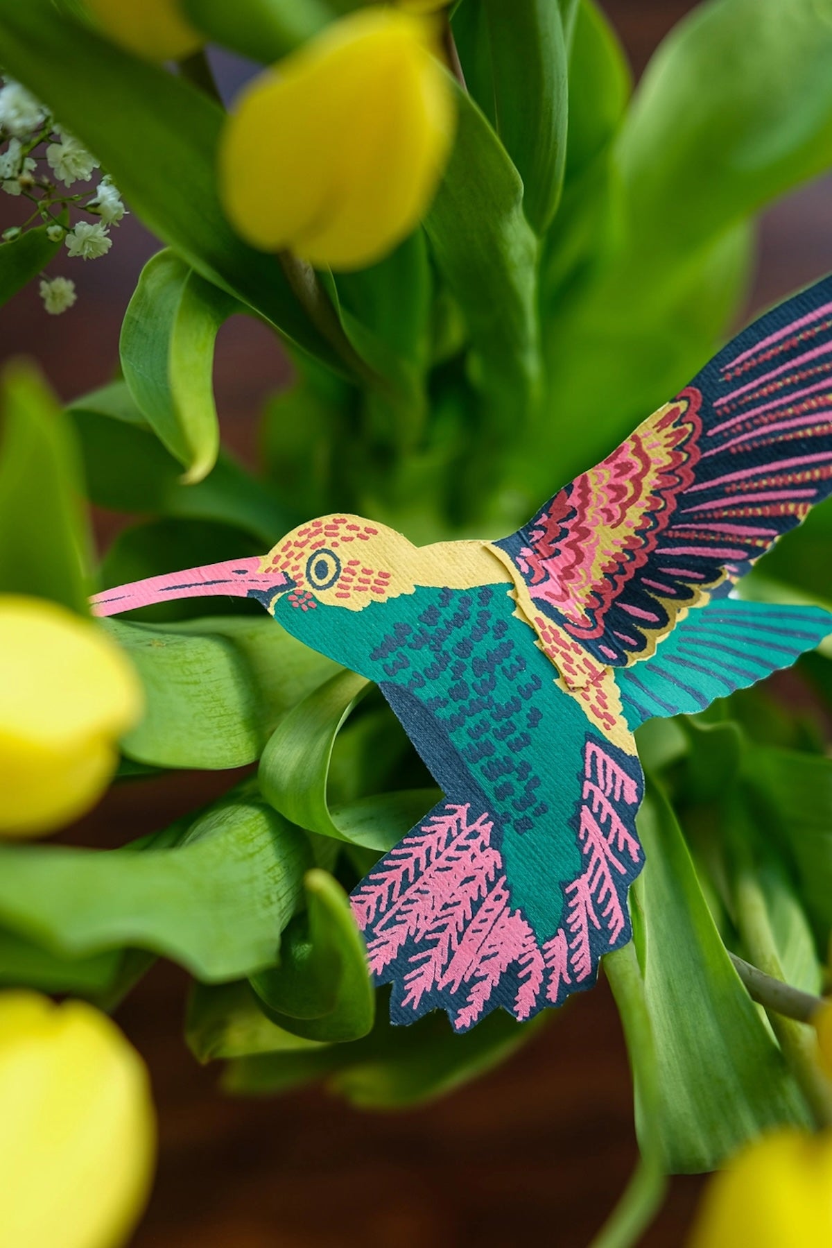 Heliotique | East End Press Screen Printed Garland - Tropical Birds