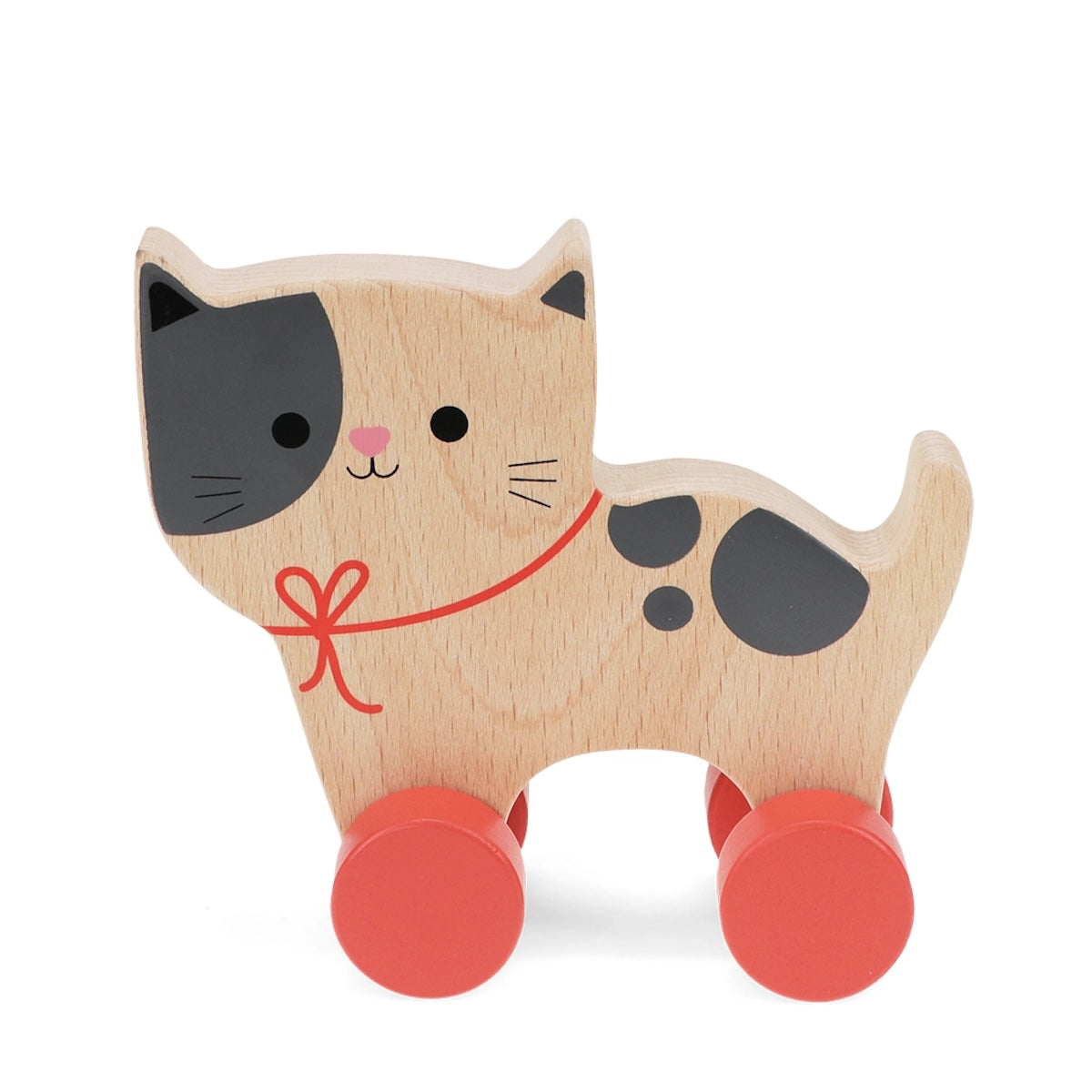 Heliotique | Rex London Wooden Push Along Cat