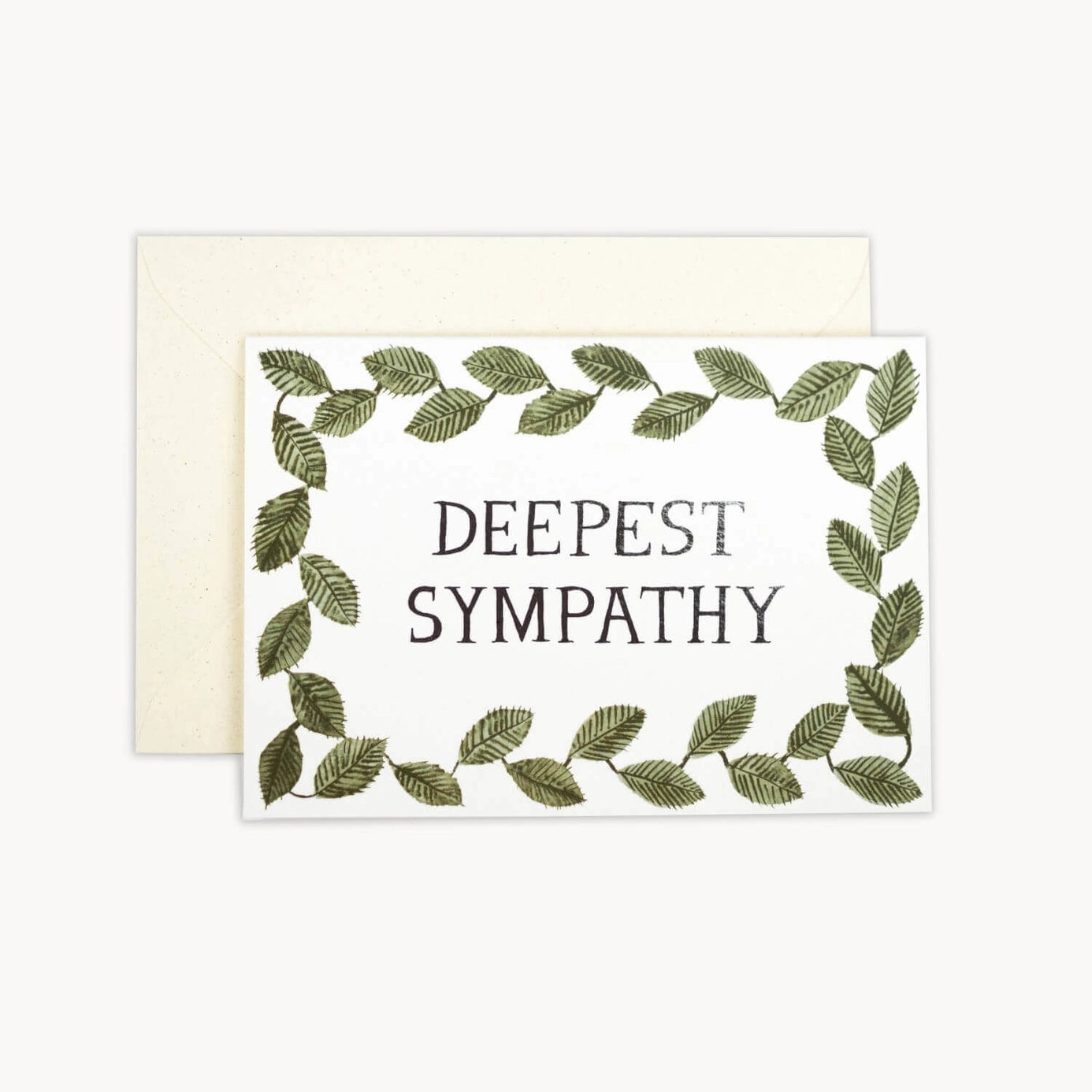 Heliotique Deepest Sympathy Foliage Card