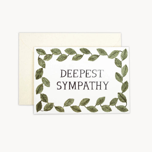 Heliotique Deepest Sympathy Foliage Card