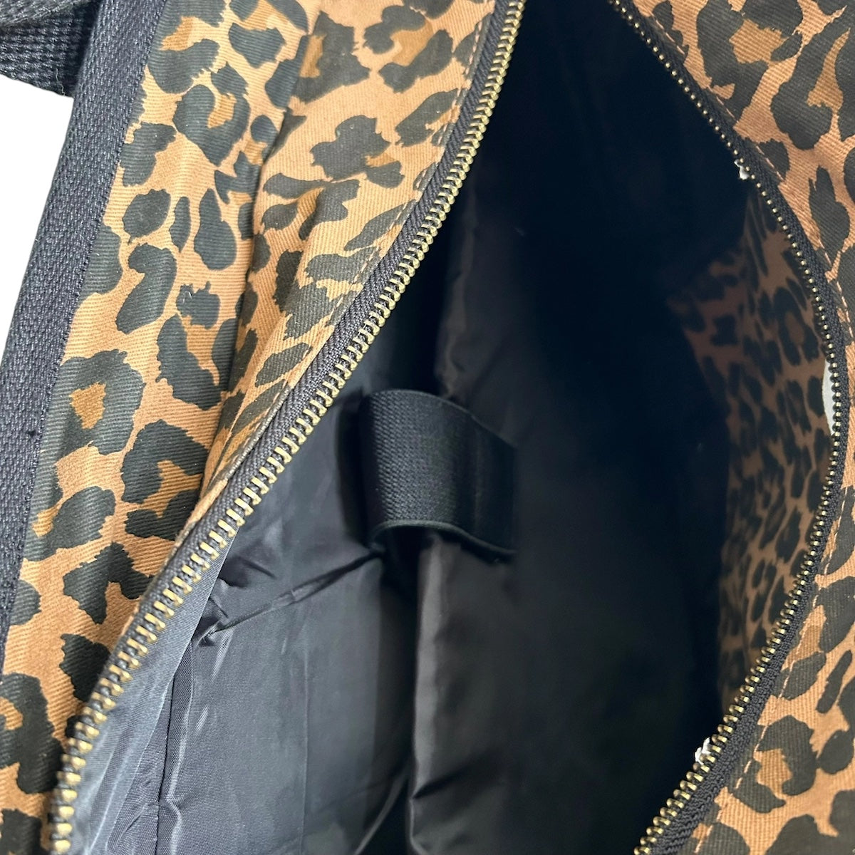 Heliotique | Sixton Leopard Print Backpack - Dark Brown & Black