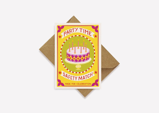 Heliotique | Printer Johnson Party Time Mini Greeting Card