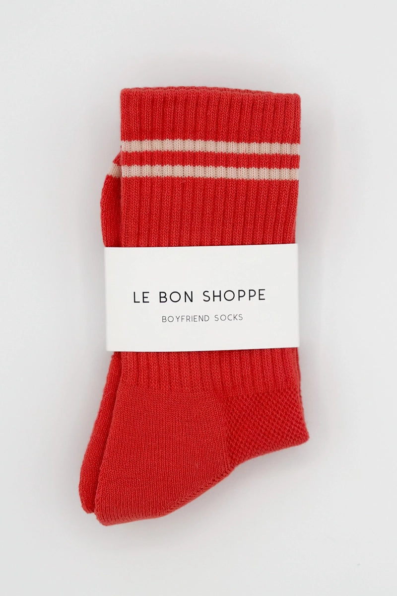 Heliotique | Le Bon Shoppe Boyfriend Socks - Red