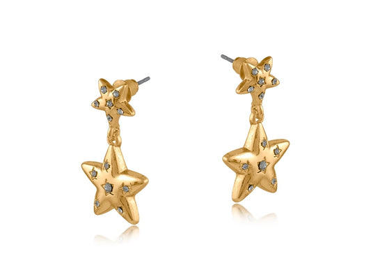 Heliotique Estelle Star Drop Earrrings