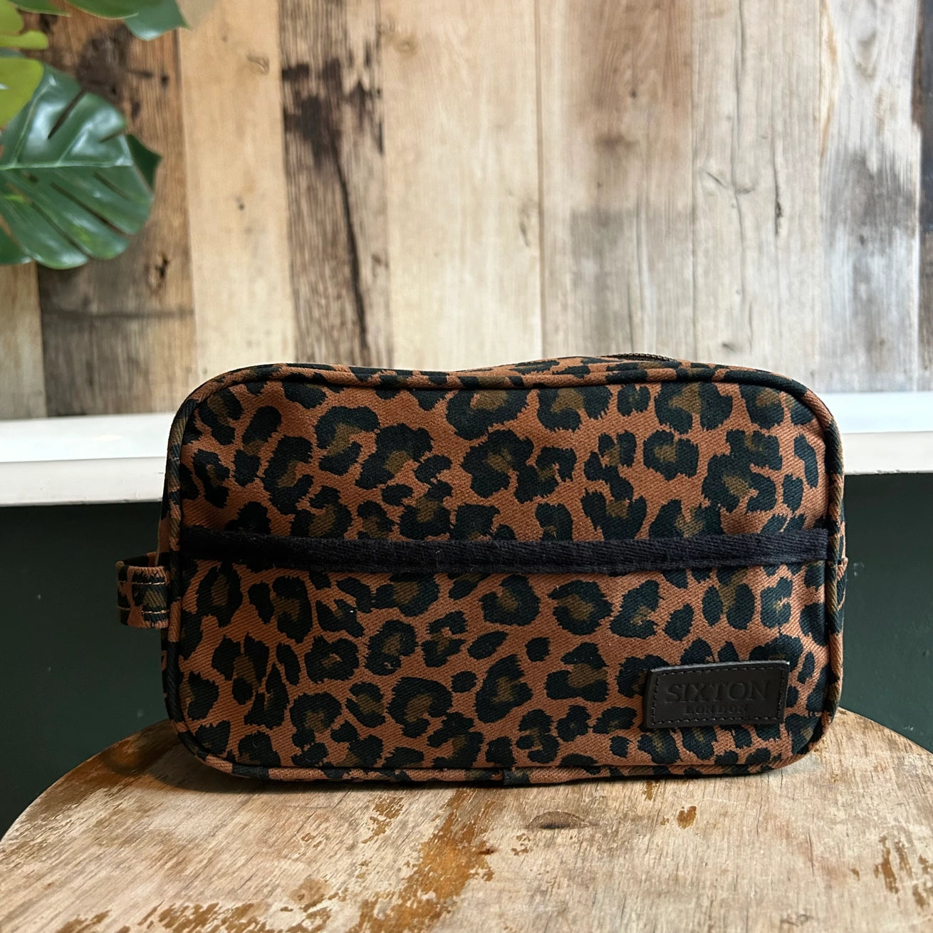 Heliotique | Sixton Large Leopard Cosmetic Bag