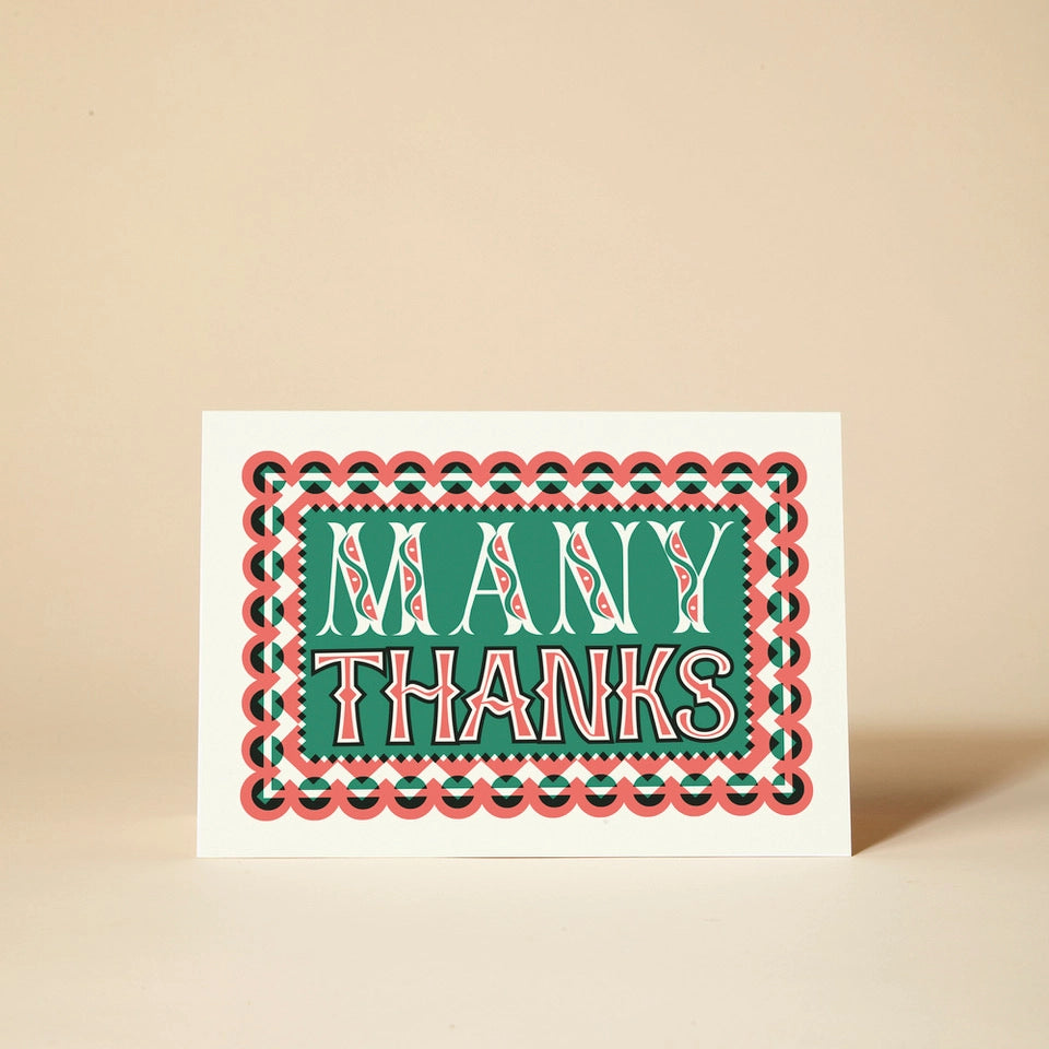 Heliotique Many Thanks Greeting Card