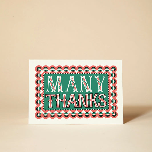 Heliotique Many Thanks Greeting Card