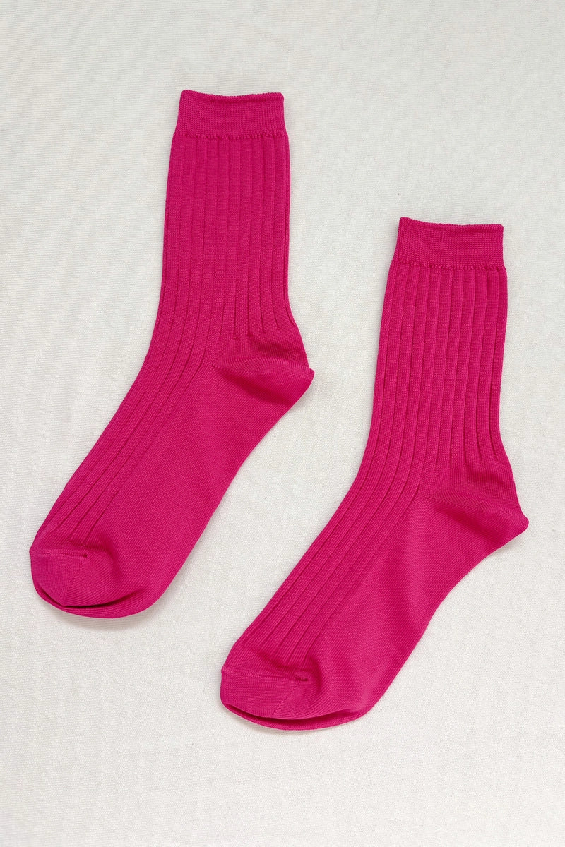 Heliotique | Le Bon Shoppe Her Socks - Fuchsia Pink