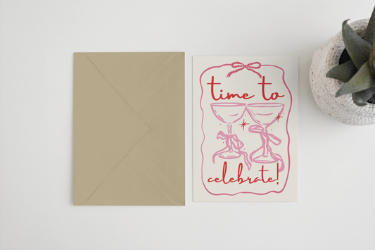 Heliotique Time To Celebrate Card