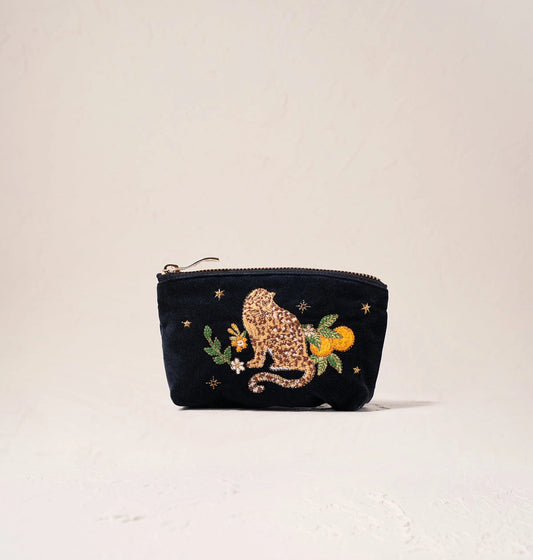 Heliotique | Elizabeth Scarlett Tropical Jaguar Coin Purse