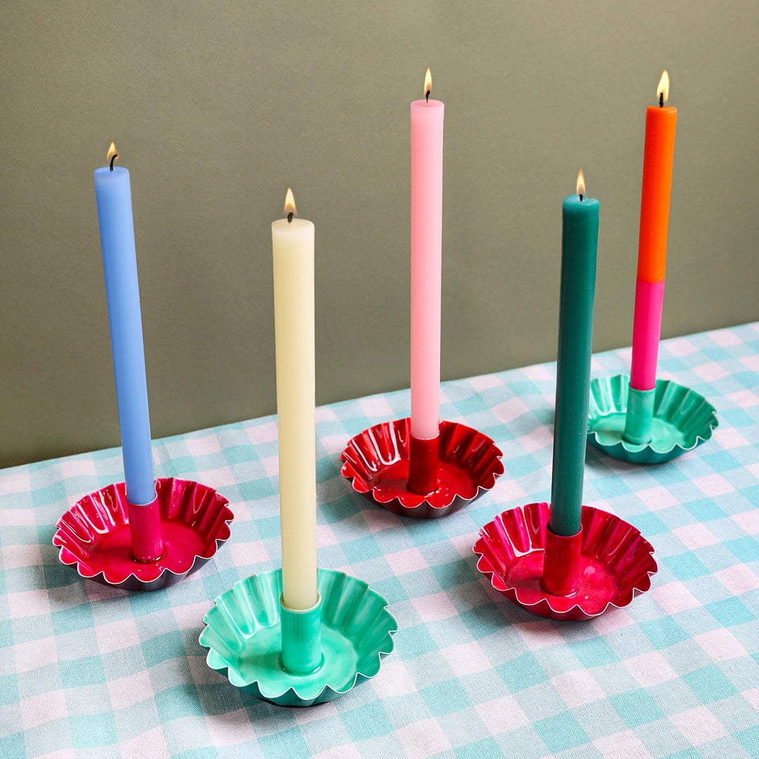 Heliotique Dinner Candle - Light Pink