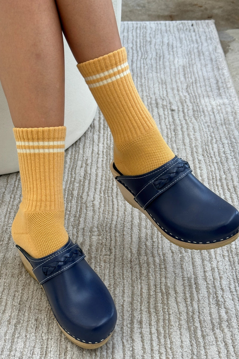 Heliotique | Le Bon Shoppe Boyfriend Socks - Butter Yellow