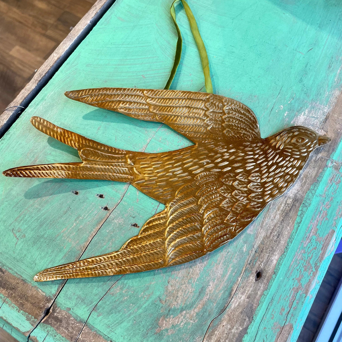 Heliotique | Gold Swallow Hanging Ornament