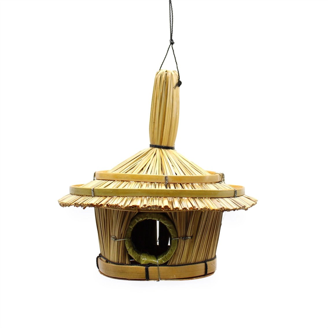 Heliotique | Small Round Seagrass Bird House