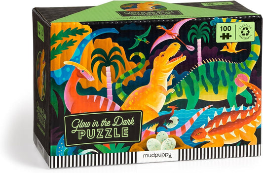 Heliotique | Glow In The Dark Dinosaur Jigsaw Puzzle (100 pieces)