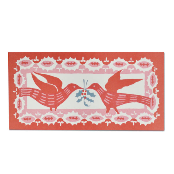 Heliotique | Cambridge Imprint Two Christmas Birds Cards - Pack of Six