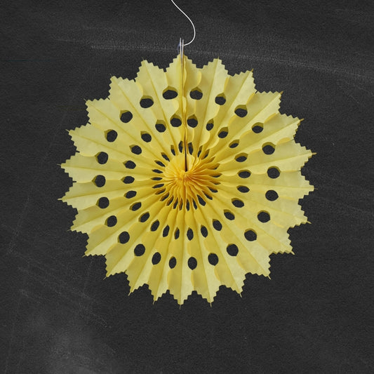 Heliotique | Petra Boase Paper Fan Decoration - Yellow