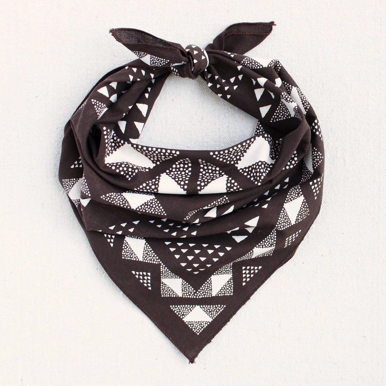 Heliotique Quilt Cotton Bandana - Brown
