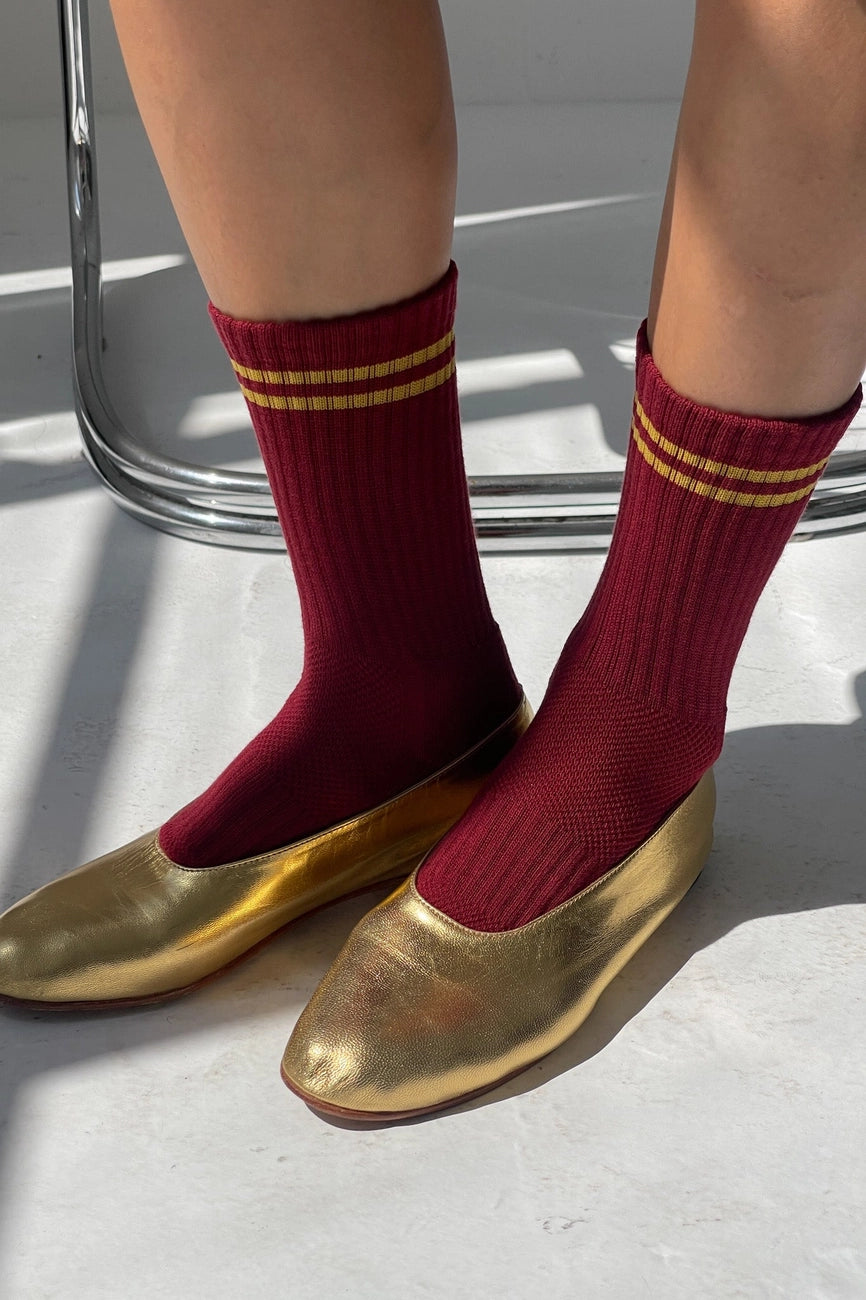 Heliotique | Le Bon Shoppe Boyfriend Socks - Cardinal