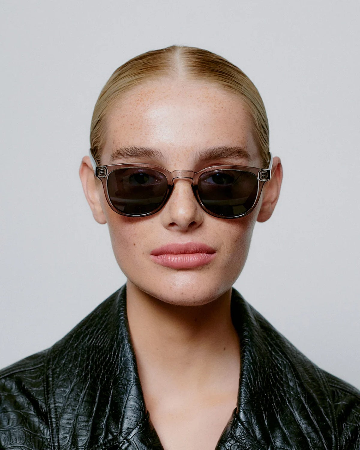 Heliotique | A.Kjaerbede Bate Sunglasses in Grey Transparent