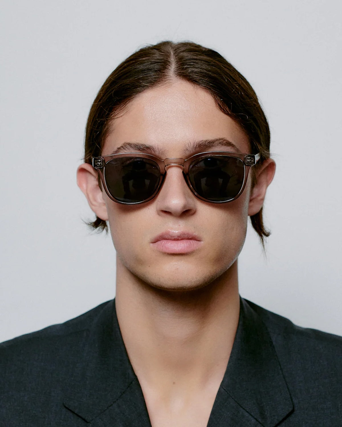 Heliotique | A.Kjaerbede Bate Sunglasses in Grey Transparent