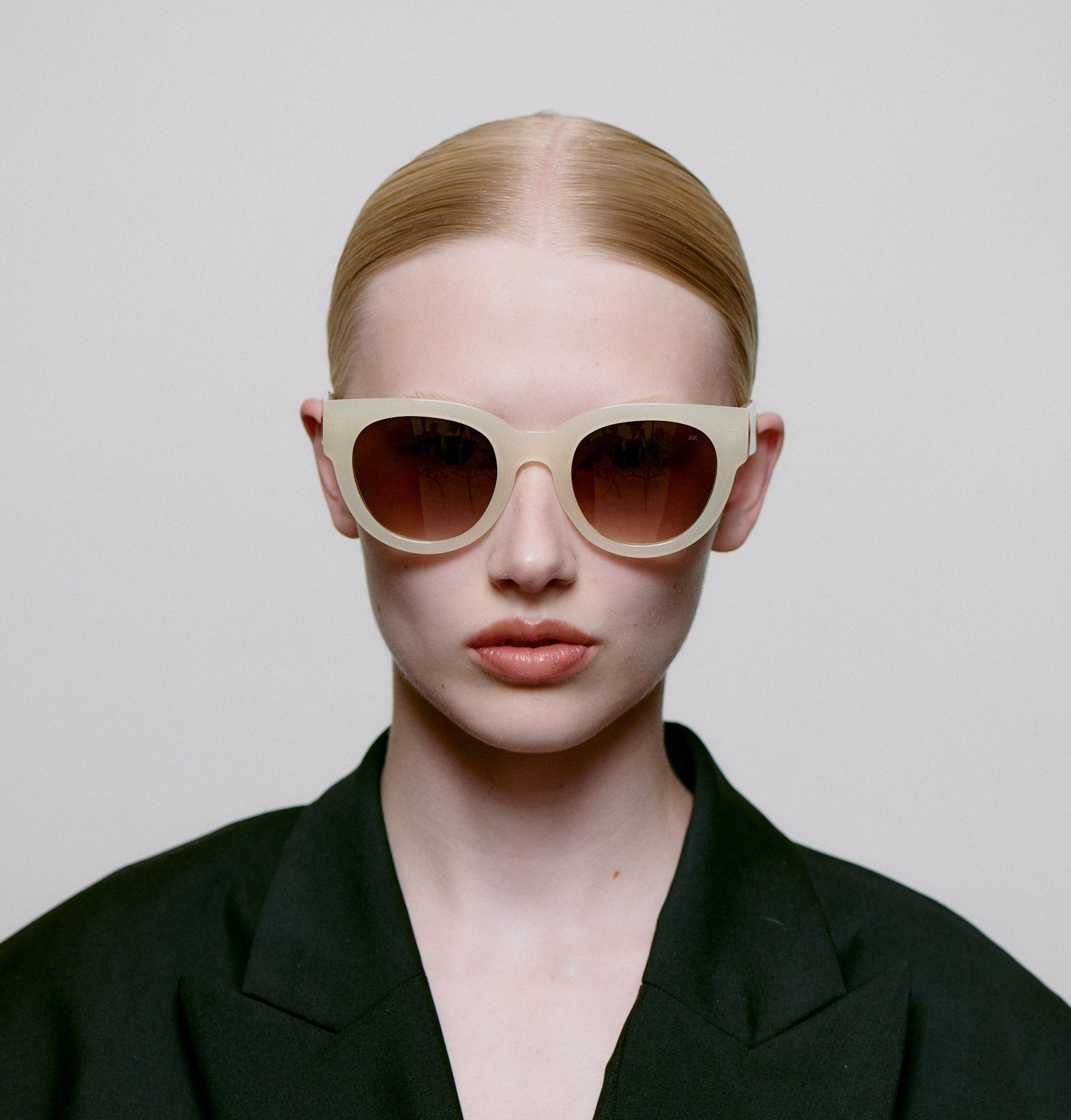 Heliotique | A.Kjaerbede Lilly Sunglasses - Cream Bone