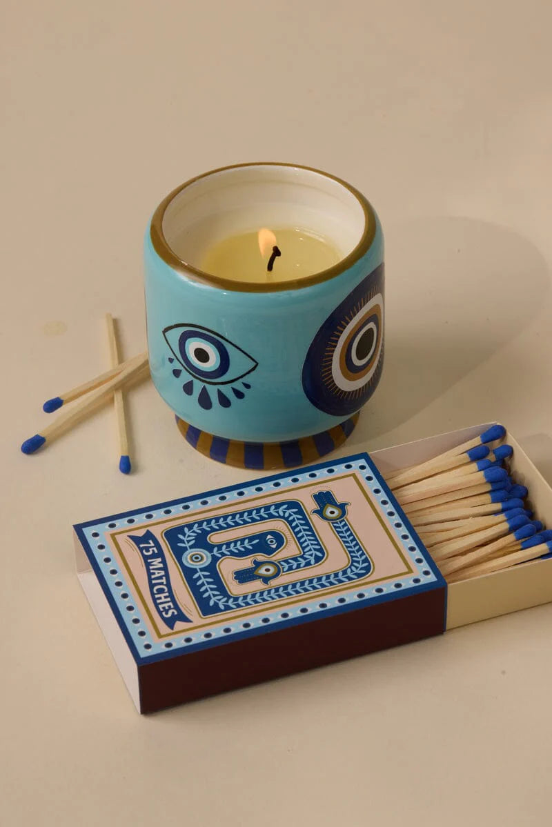 Heliotique A Dopo Evil Eye Candle - Incense & Smoke