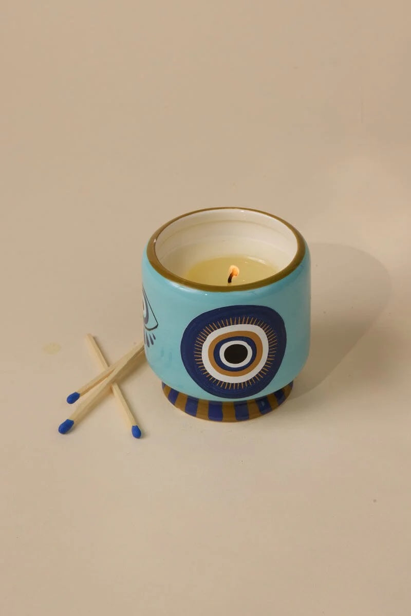 Heliotique A Dopo Evil Eye Candle - Incense & Smoke