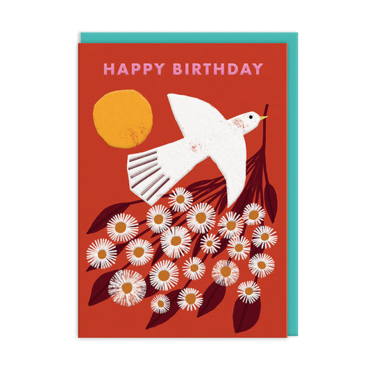 Heliotique | Ohh Deer Bird & Flowers Birthday Card
