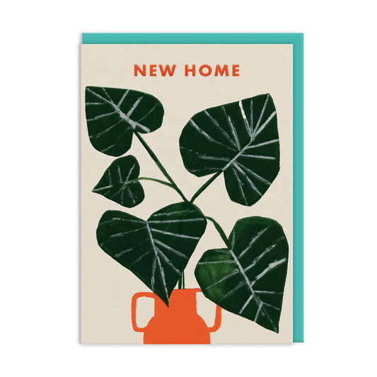 Heliotique | Ohh Deer Monstera New Home Card