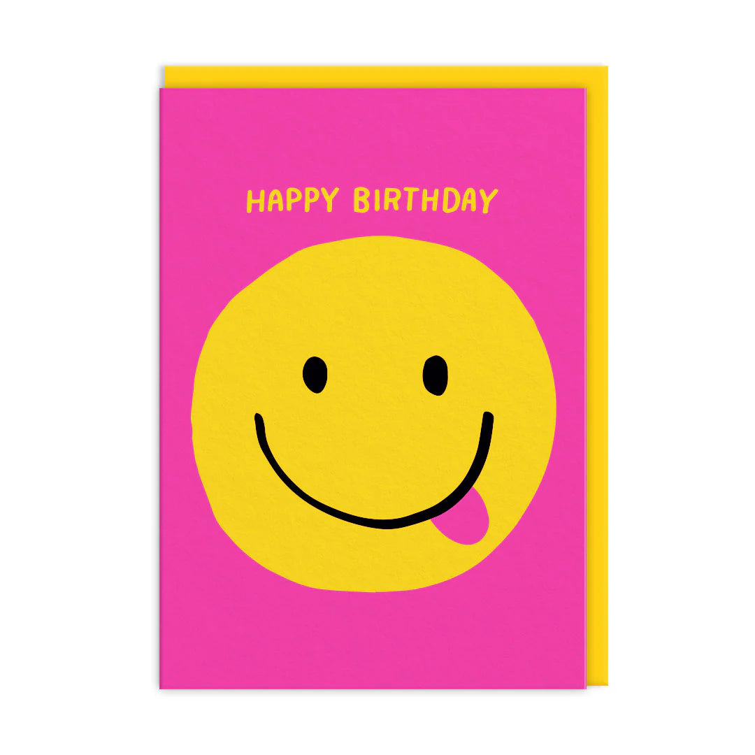 Heliotique | Ohh Deeer Smiley Face Birthday Card