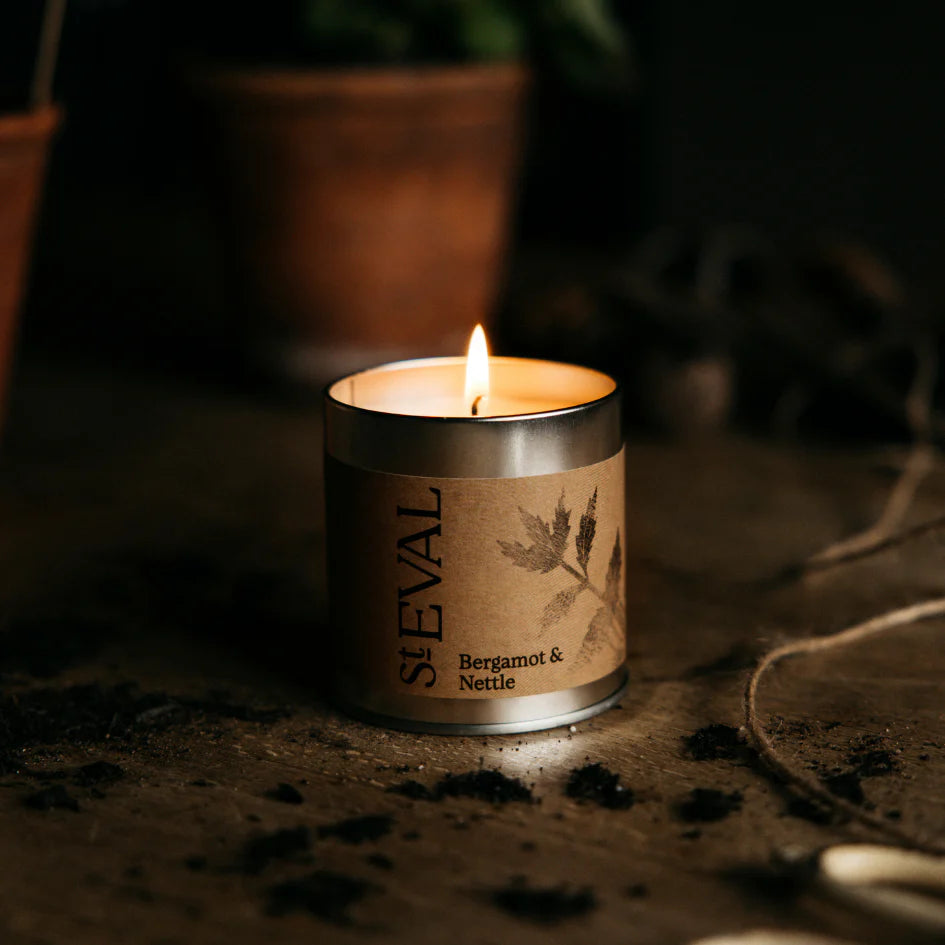 Heliotique | St. Eval Bergamot & Nettle Scented Tin Candle