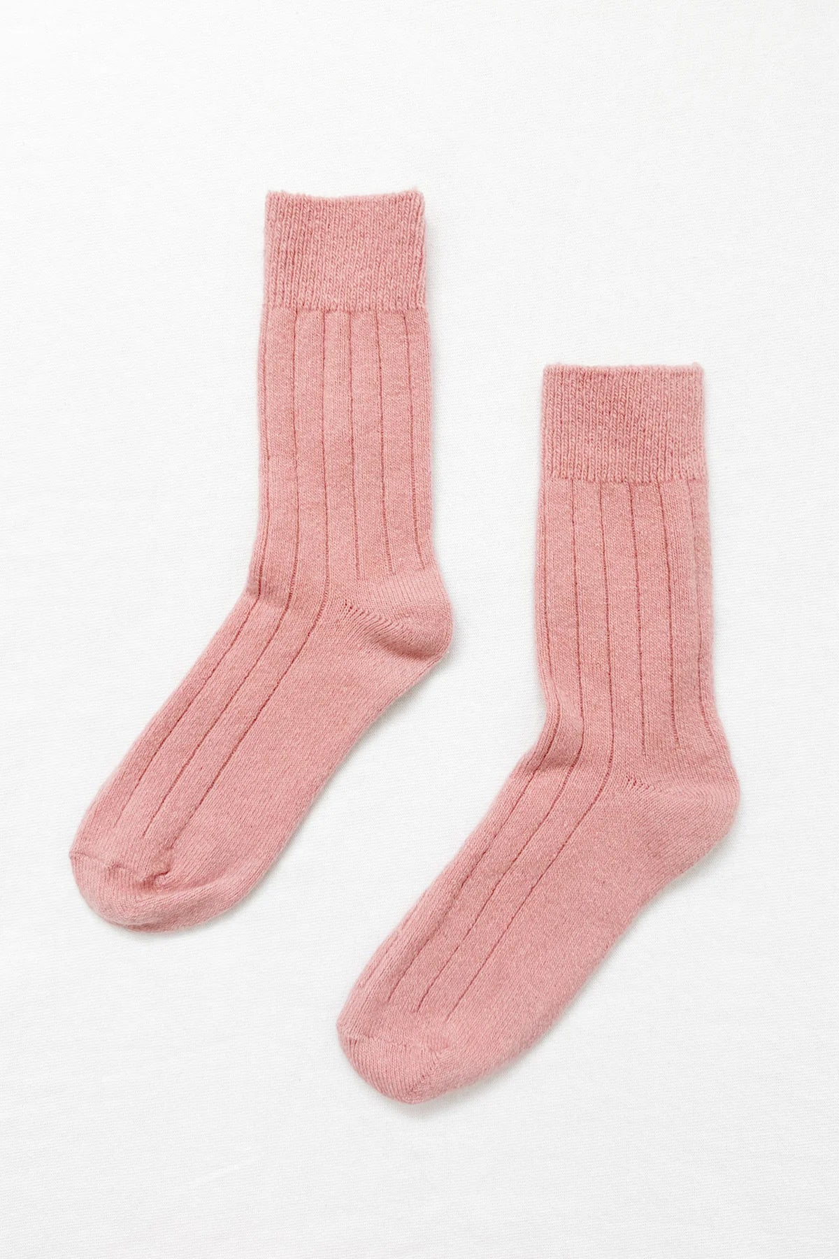 Heliotique Classic Cashmere Socks - Rose Petal Pink