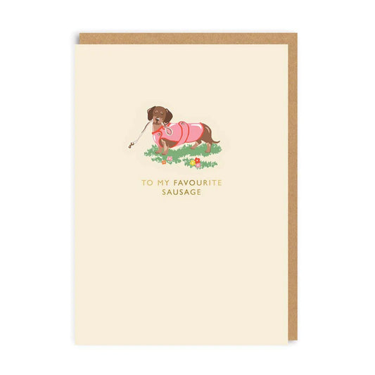 Heliotique | Ohh Deer 'To My Favourite Sausage' Card