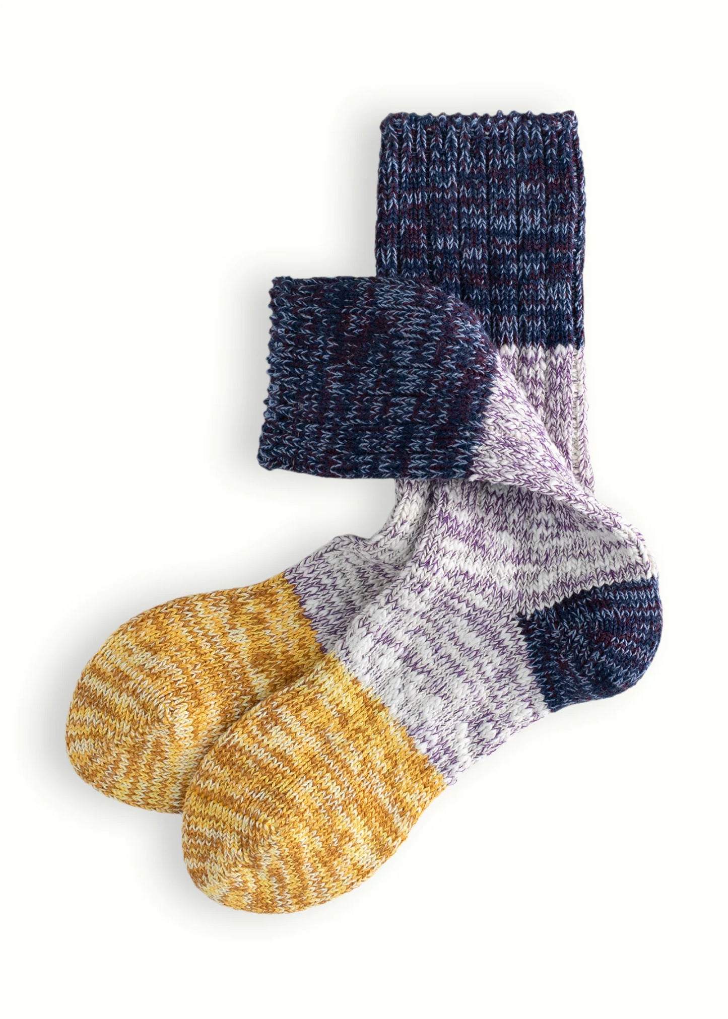 Heliotique | Thunders Love Charlie Socks - Blackberry / Yellow