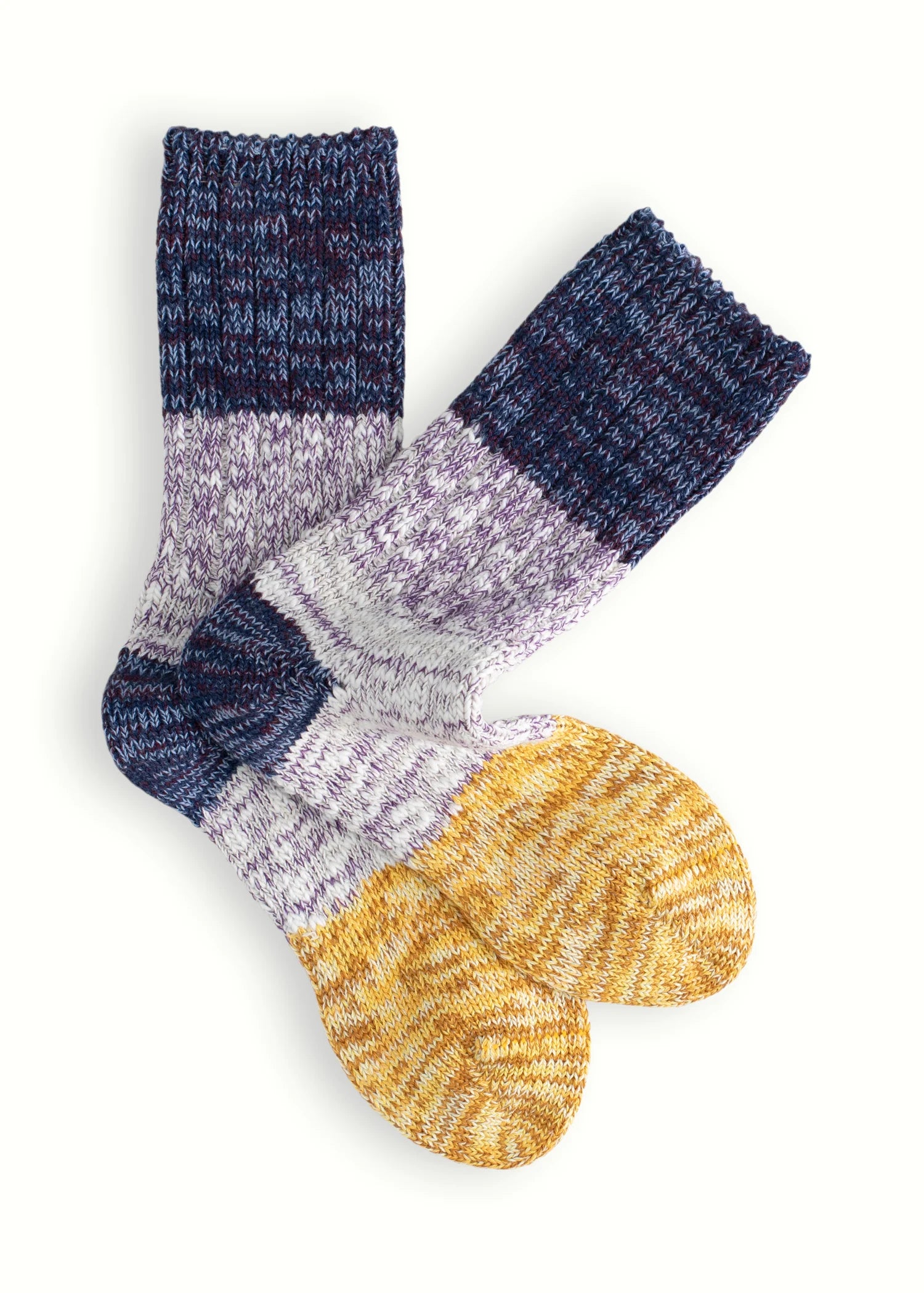 Heliotique | Thunders Love Charlie Socks - Blackberry / Yellow