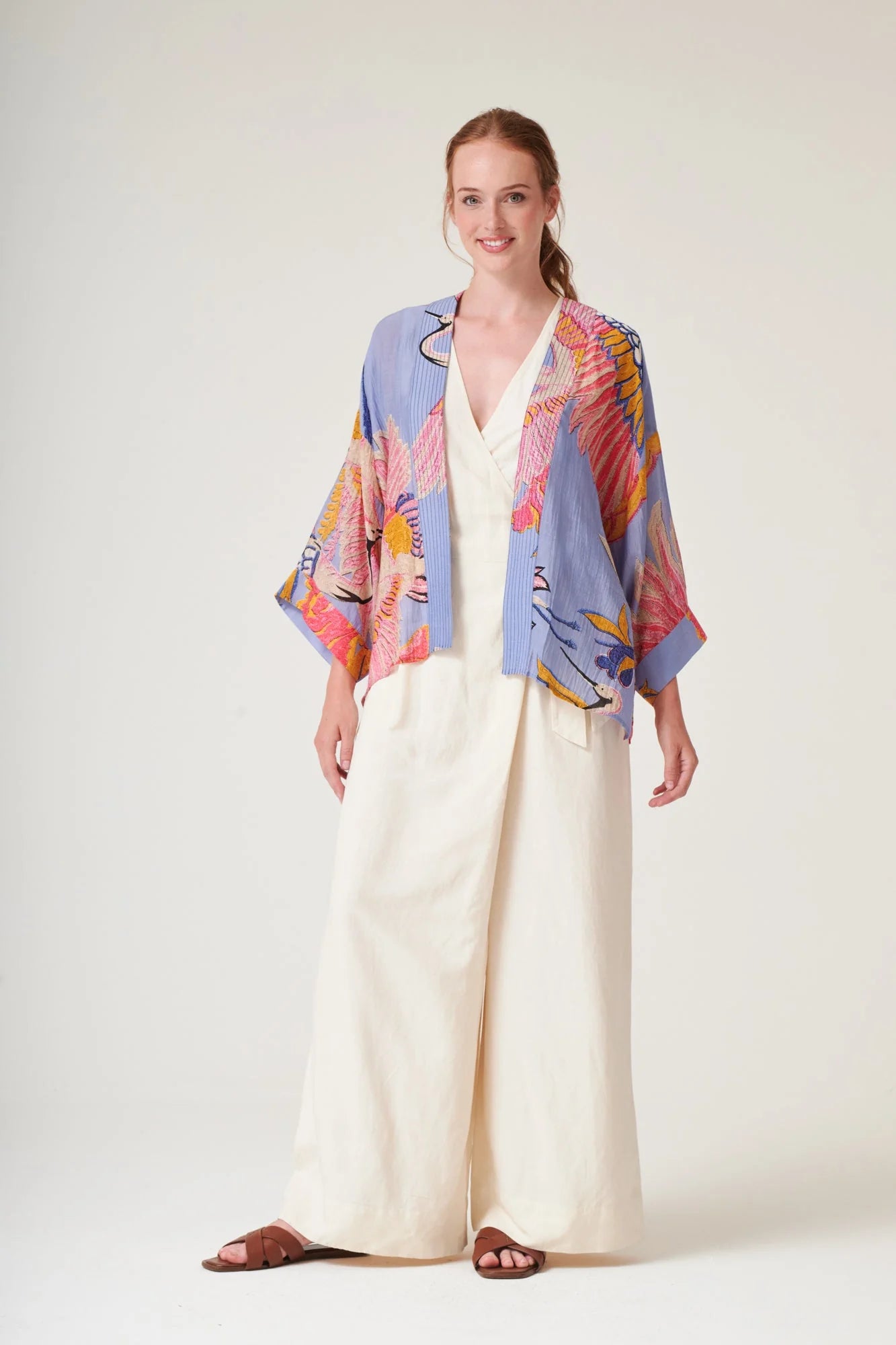 Crane Kimono - Periwinkle