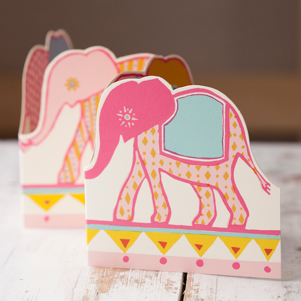 Heliotique | Cambridge Imprint Carnival of the Elephants 3D Card